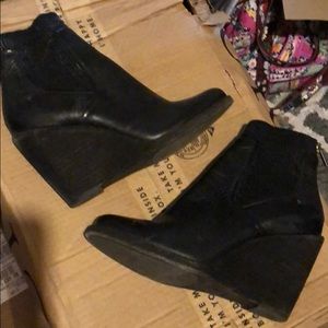 Frye wedge booties size 8.5